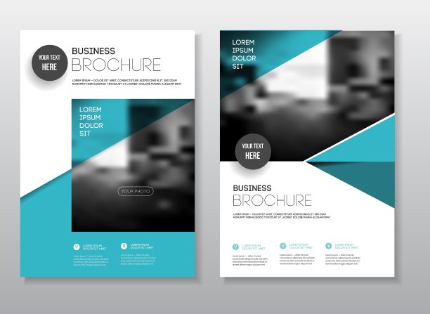 商业演示与照片和几何图片下载