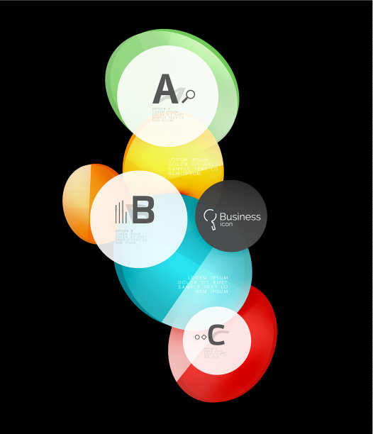 黑色玻璃圈图片下载