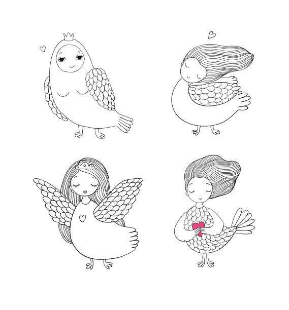 少女瑟琳神话中的鸟俄罗斯民间传说图片下载