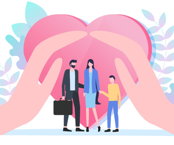 父亲母亲儿子一家人一起捧起手掌图片下载