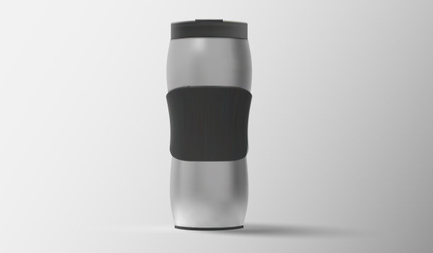 闪亮的金属咖啡热旅行卡图片下载