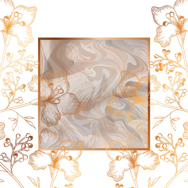 维多利亚金色框架图标图片下载