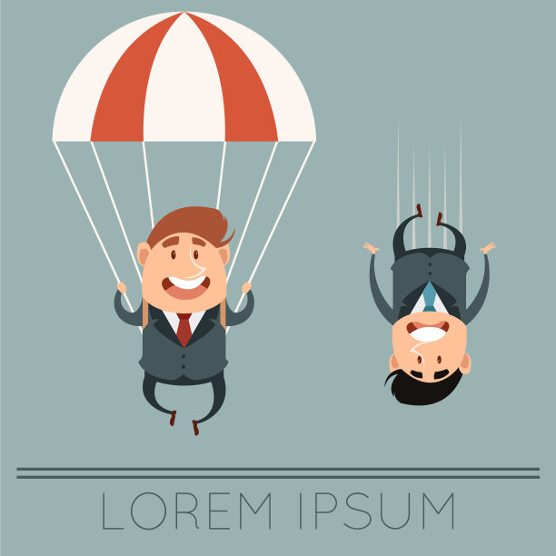 关于降落伞的经营理念图片下载