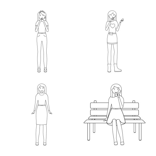 姿势和情绪信号图片下载