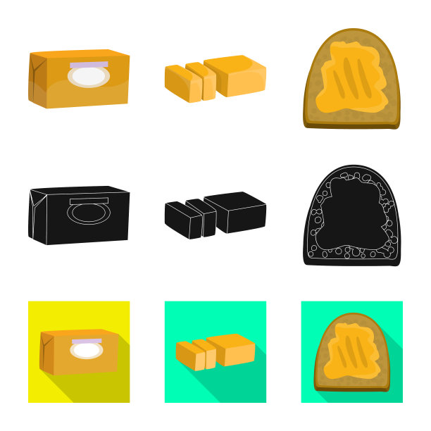 孤立物体奶油和产品标志图片下载