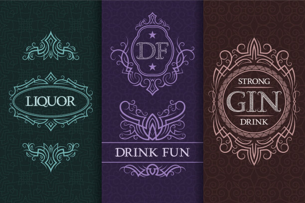 饮料包装设计集酒瓶图片下载