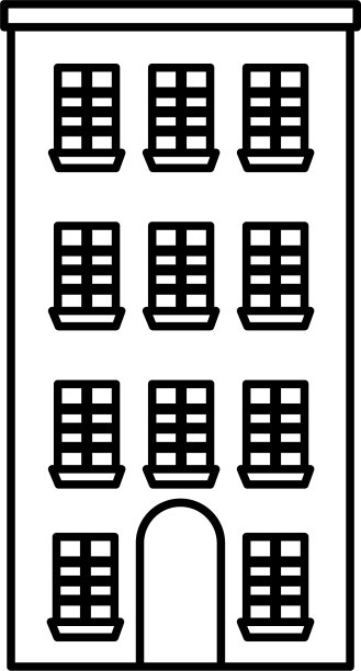 可爱的建筑仿古图标图片下载