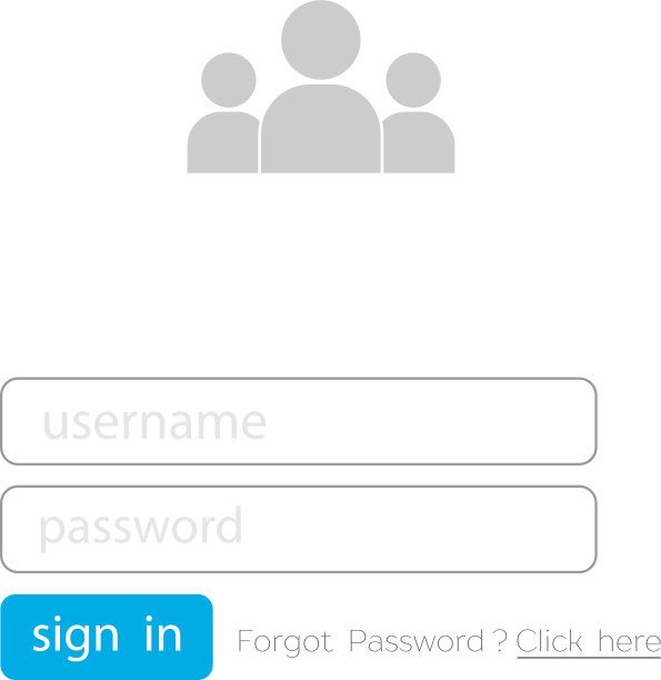 登录表单UI元素上的空白背景登录图片下载