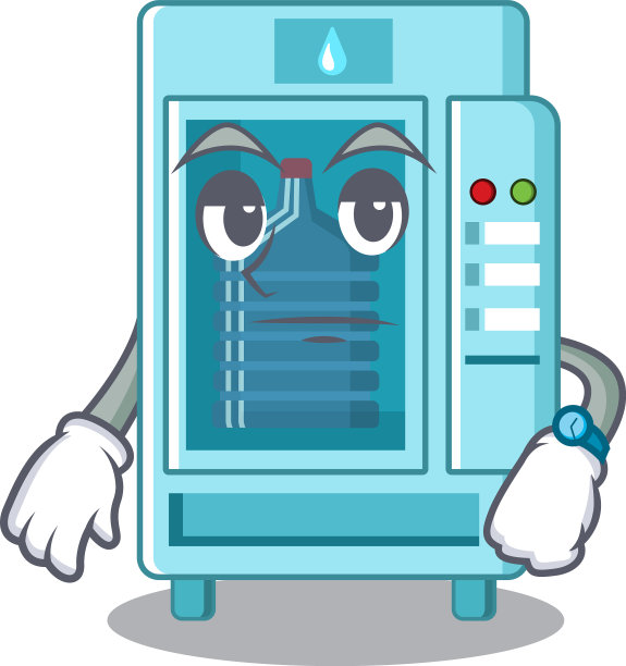 在桌上等卡通自动售货机图片下载