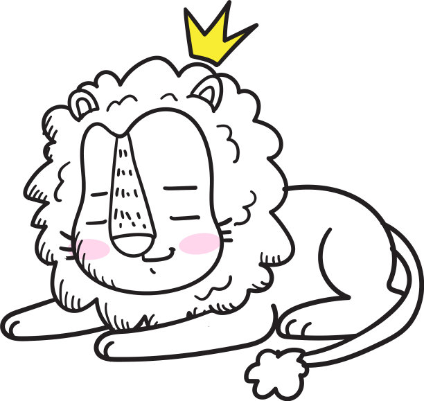 可爱的小老虎卡通涂鸦图片下载