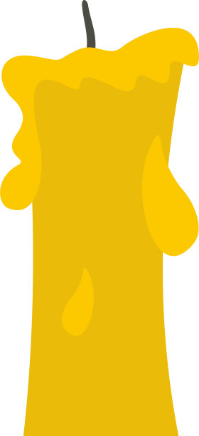 小蜡烛图标孤立图片下载