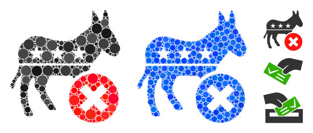 拒绝民主党驴作文图标回合图片下载