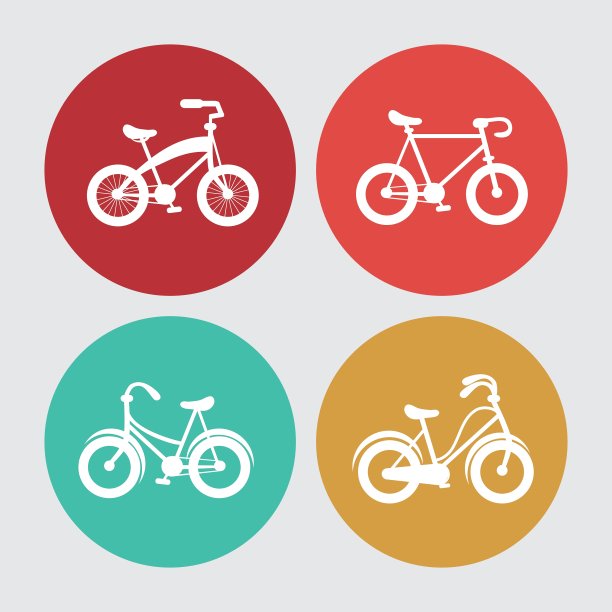 自行车和健康生活方式设计图片下载