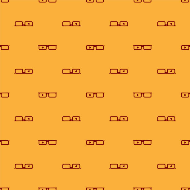 红色智能眼镜上安装眼镜图标图片下载