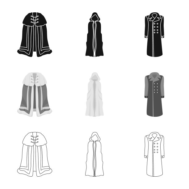 设计材料和服装标志集图片下载