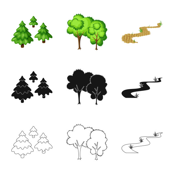 设计城市和街道标志集图片下载