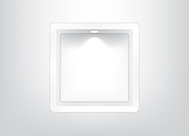 为室内模拟现实的空方形架子图片下载