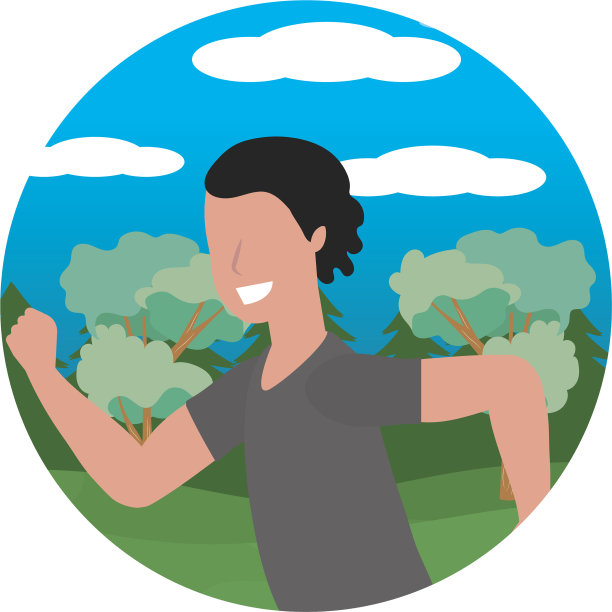 健身运动火车卡通图片下载