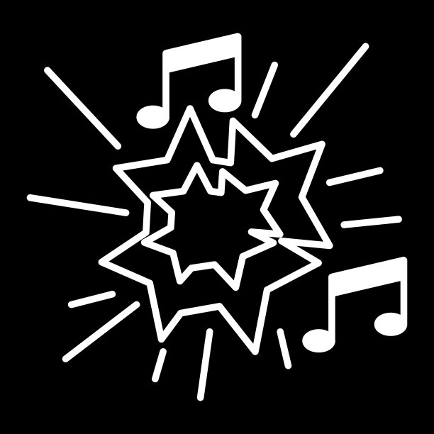 音乐笔记图标迪斯科舞蹈夜生活俱乐部图片下载