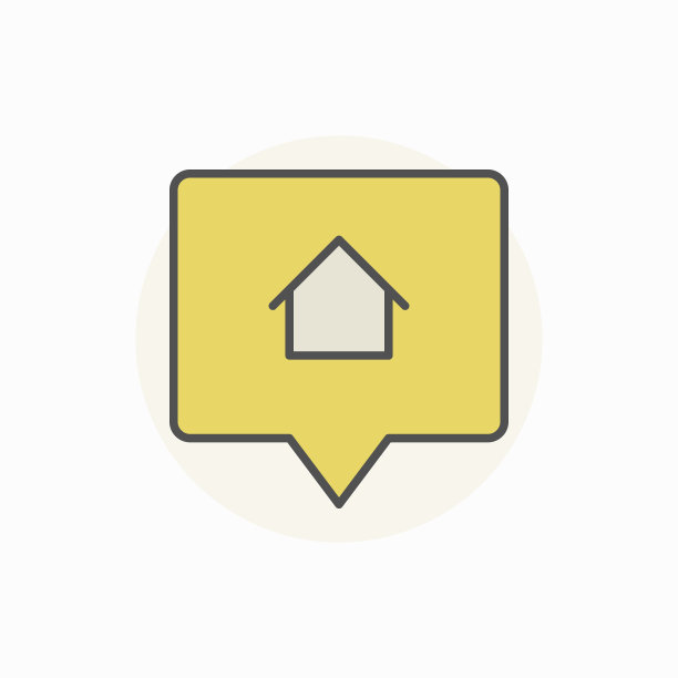 出售彩色图标的房子图片下载