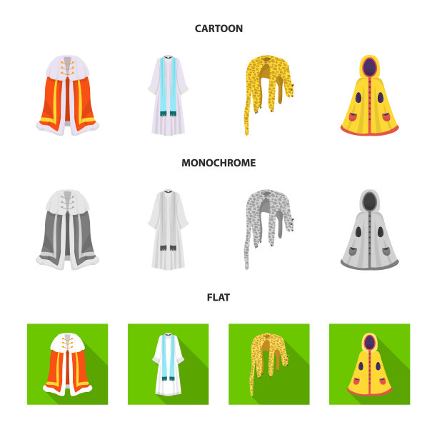 设计材料和服装标志集图片下载