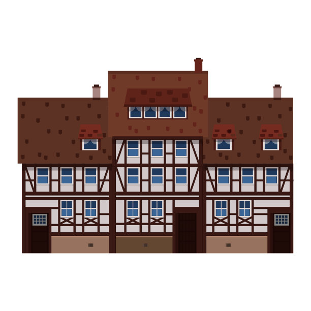 旧房屋房屋建筑正面欧洲图片下载