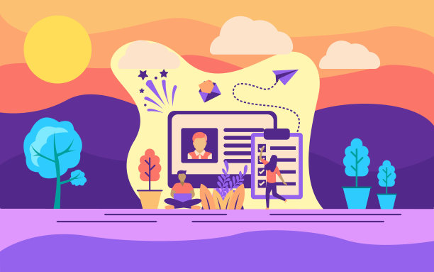 我们正在招聘的现代平面设计概念图片下载