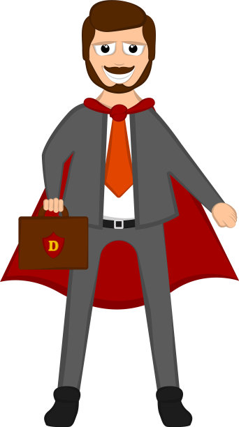 孤身一人，穿着英雄服装的超级老爸图片下载