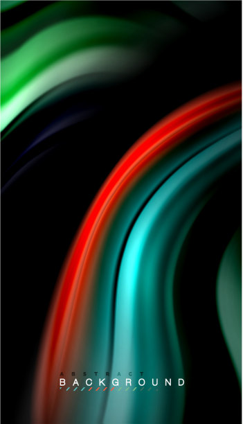 流体混合颜色波抽象图片下载