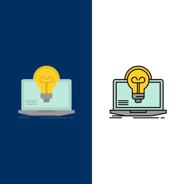 灯泡成功，笔记本电脑屏幕文件图标平和图片下载