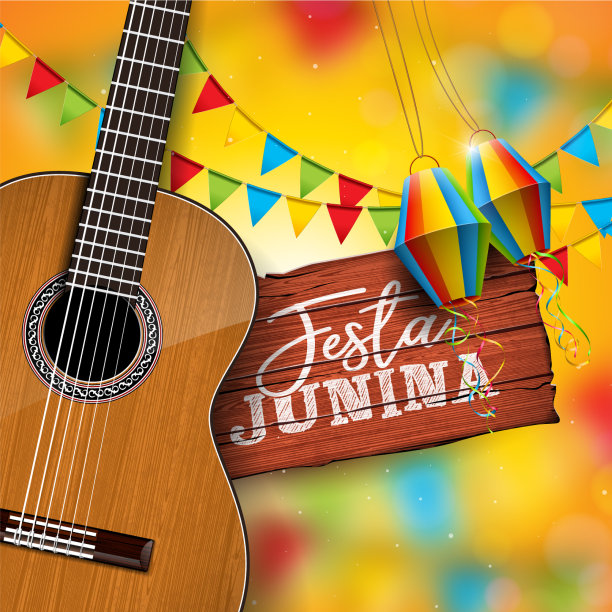 Festa junina与原声吉他图片下载