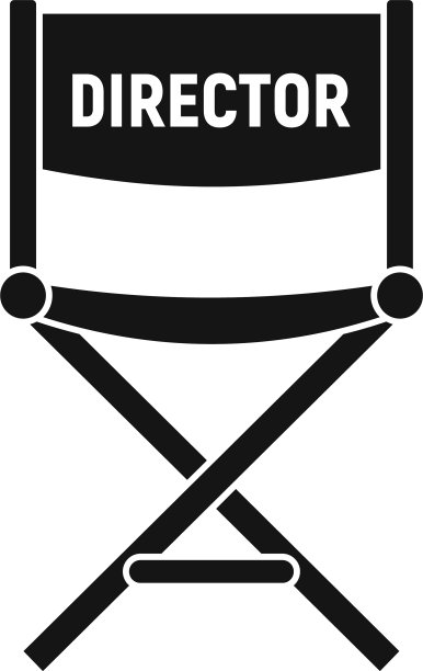 电影导演椅图标简约风格图片下载