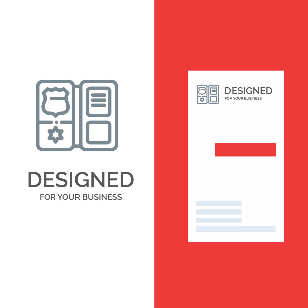 书盾美国星灰标志设计图片下载