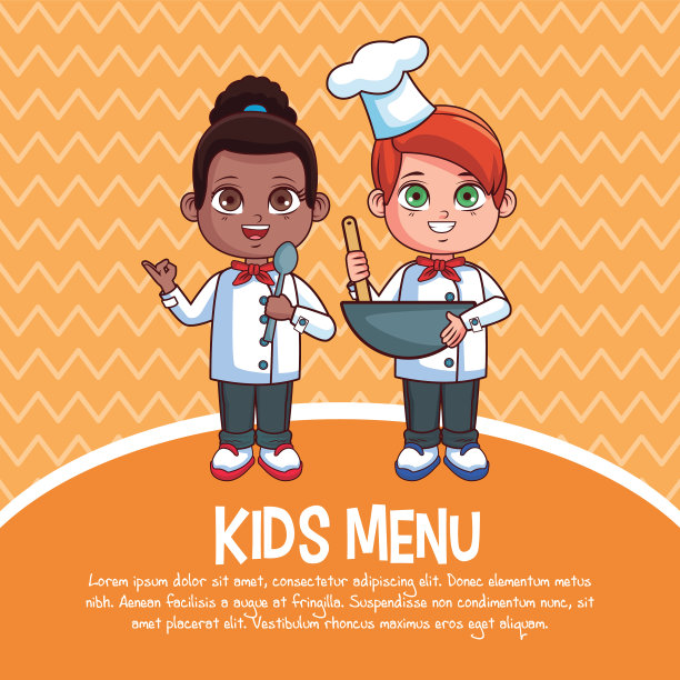 孩子的菜单模板图片下载