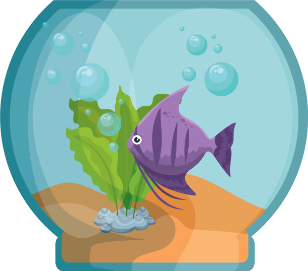 鱼缸里有五颜六色的鱼图片下载