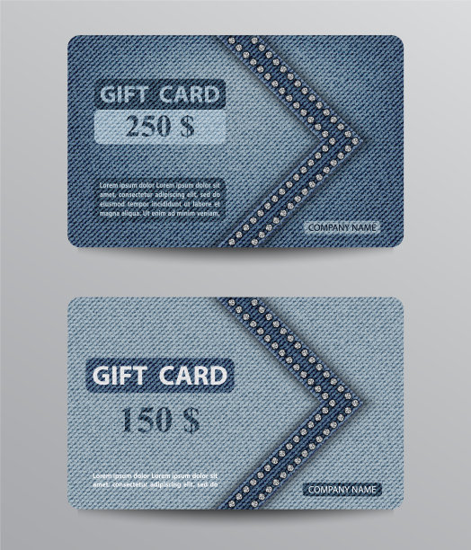 牛仔礼品卡图片下载