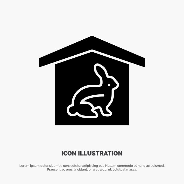 兔子复活节自然立体象形图标图片下载