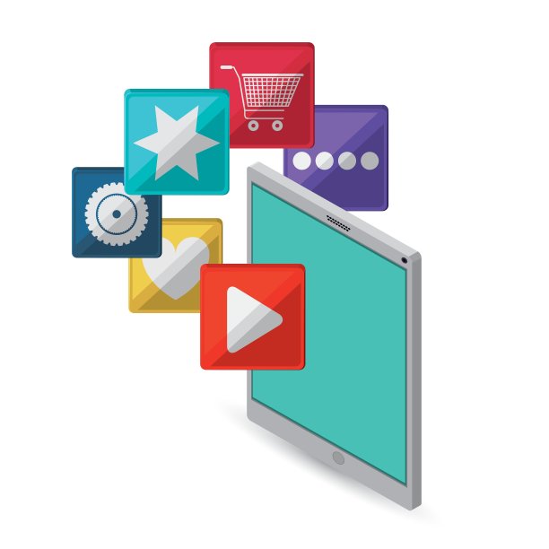 平板电脑与互联网相关的图标形象图片下载