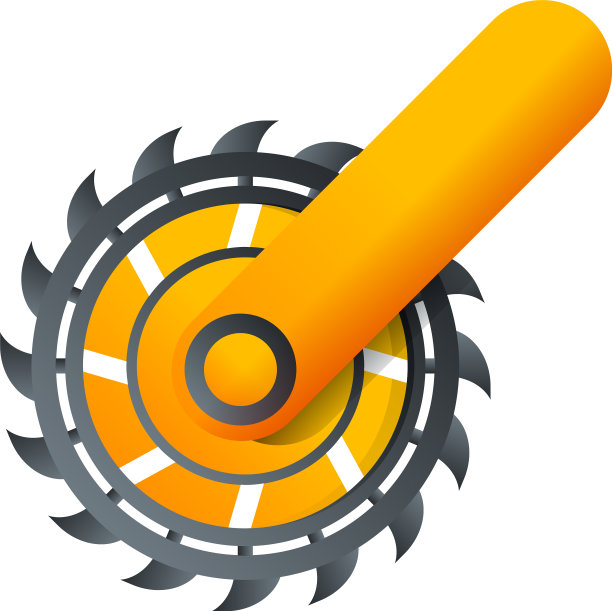 煤炭提取车轮图标卡通风格图片下载