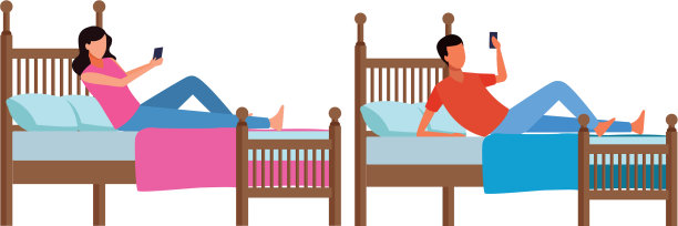 两张单人床房间和无名的人图片下载