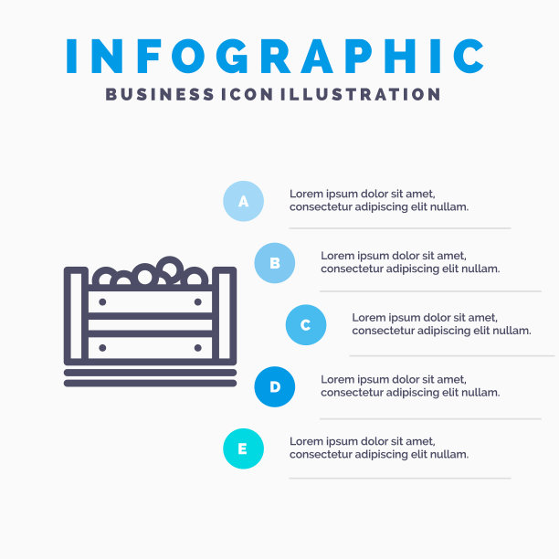 孟加拉食品盒孟加拉线图标有5个步骤图片下载