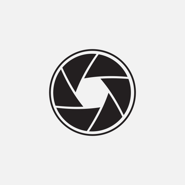 相机快门隔离在白色背景图片下载