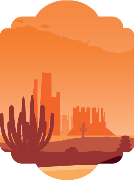 美丽的沙漠景观图片下载