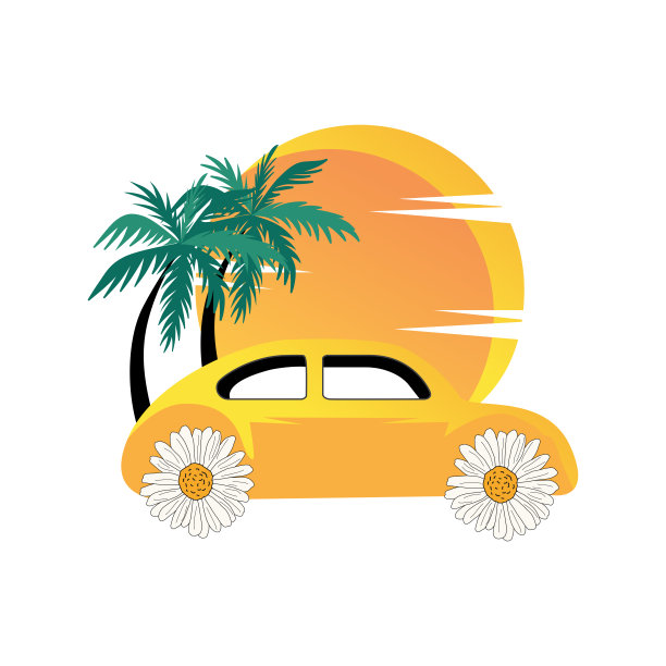 戴西骑在日落公路上图片下载