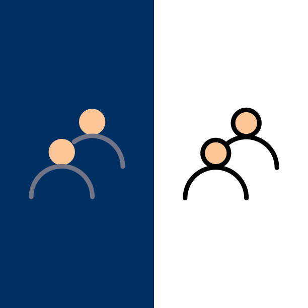 用户看起来头像基本的图标是平的和直线的图片下载