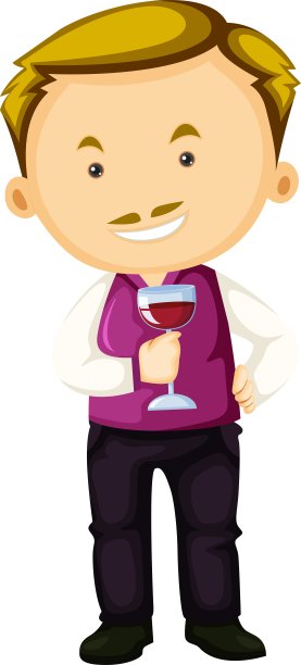 酿酒师拿着一杯红酒图片下载