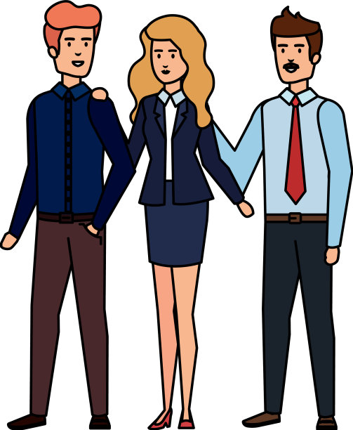 优雅的商务人士化身人物图片下载