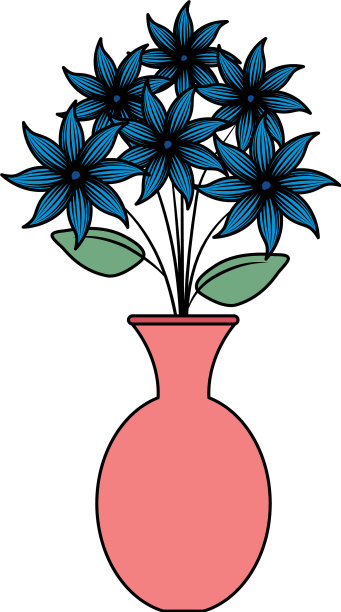 花瓶花卉图标图片下载