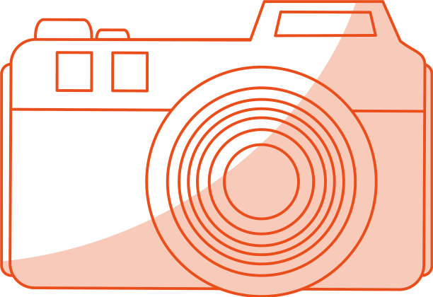 红色剪影阴影图像模拟相机用图片下载