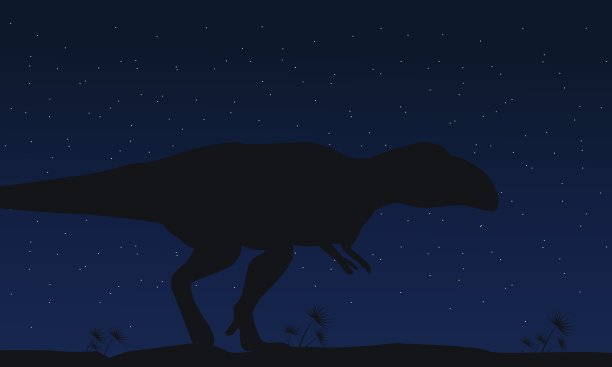 晚上收集马普龙的剪影图片下载